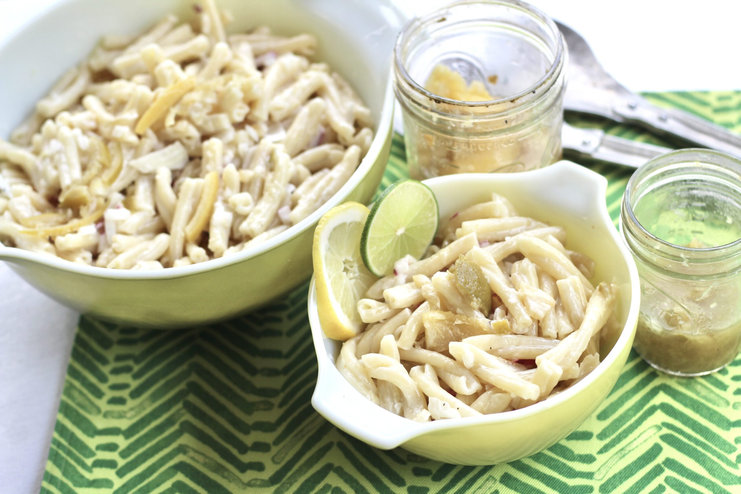 Preserved Lemon Lime Pasta Salad