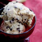 Rhubarb Chocolate Chip Ice Cream