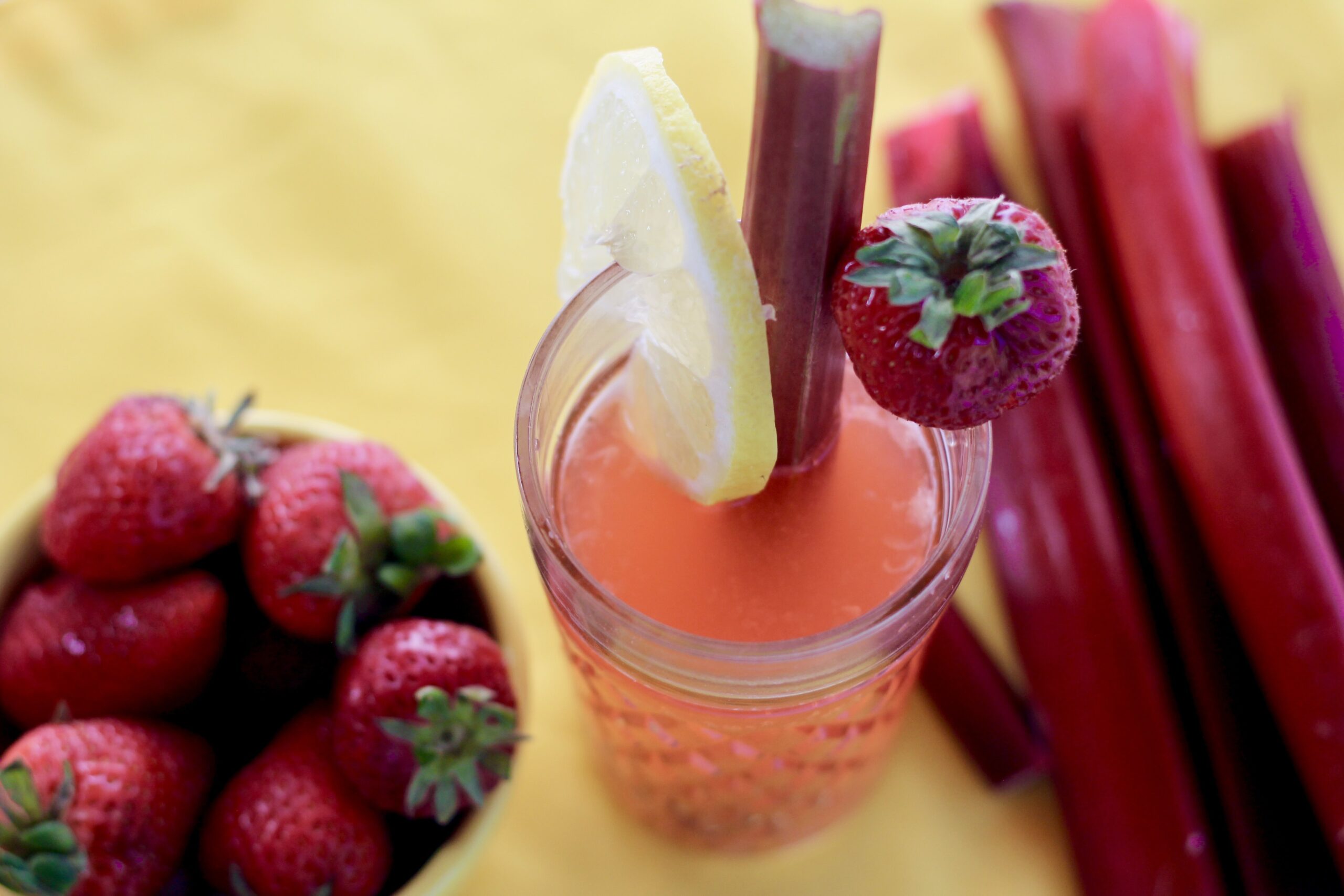 Strawberry Rhubarb Lemonade