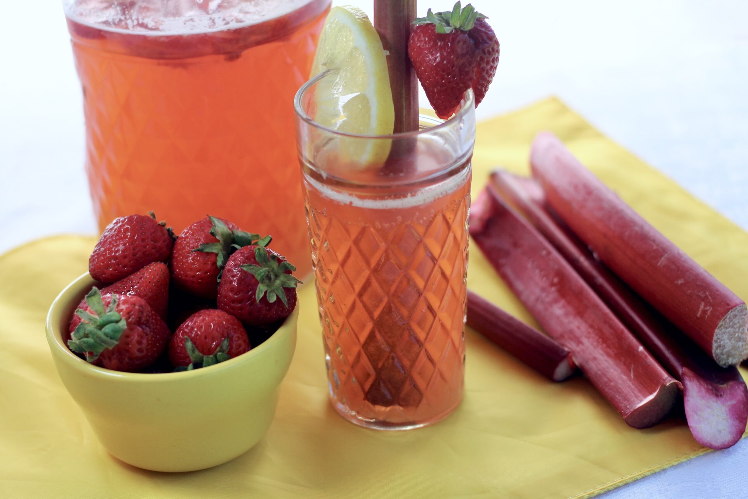 Strawberry Rhubarb Lemonade
