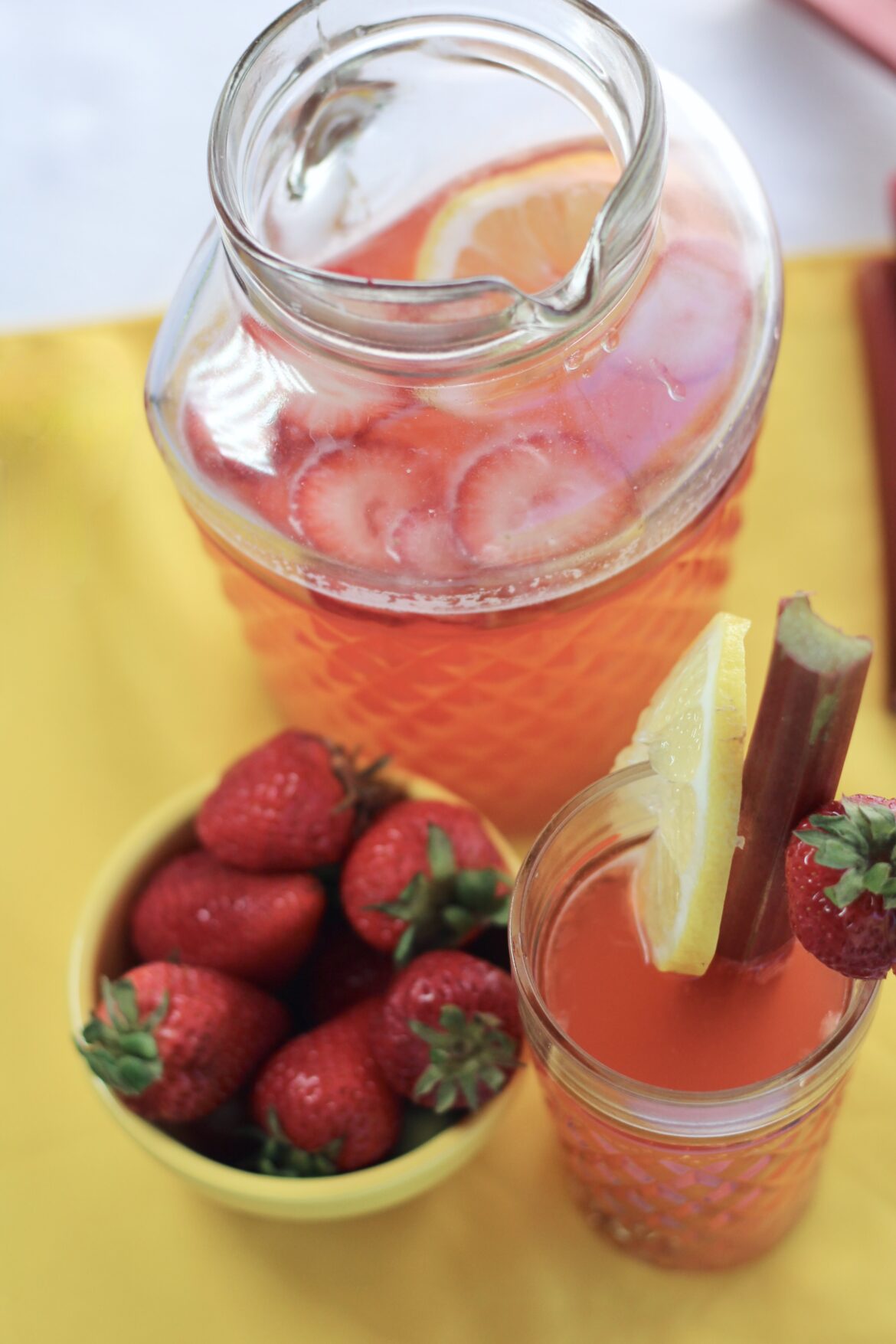 Strawberry Rhubarb Lemonade