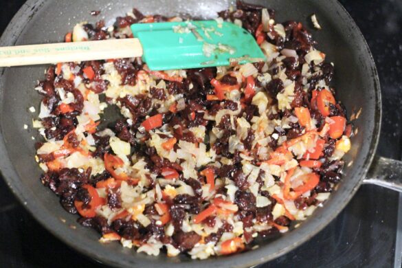 Rhubarb Cherry Chili Salsa