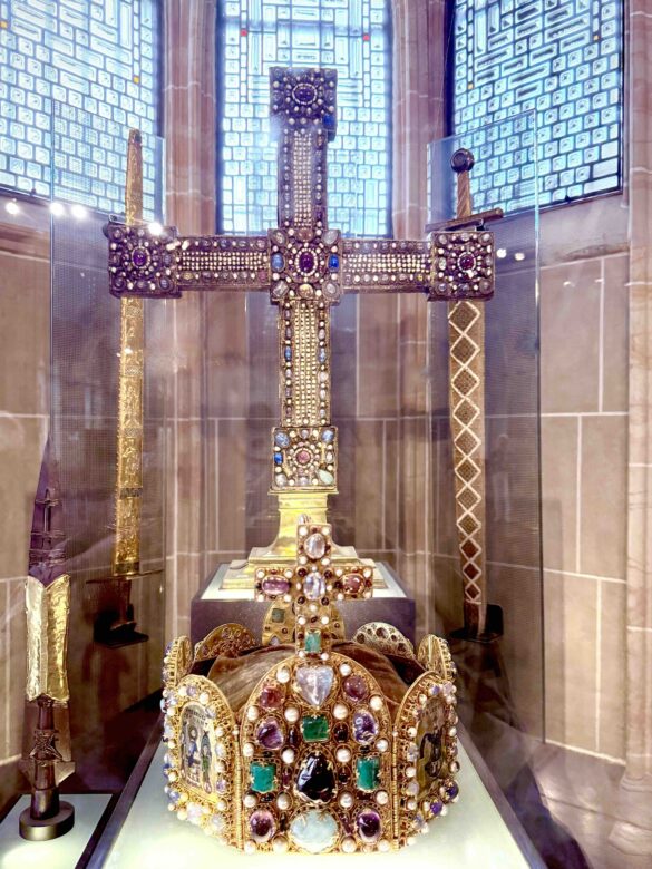 replicas of the imperial regalia Towm Hall Aachen Germany