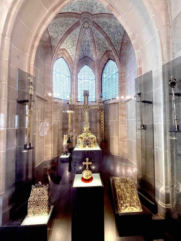replicas of the imperial regalia Towm Hall Aachen Germany