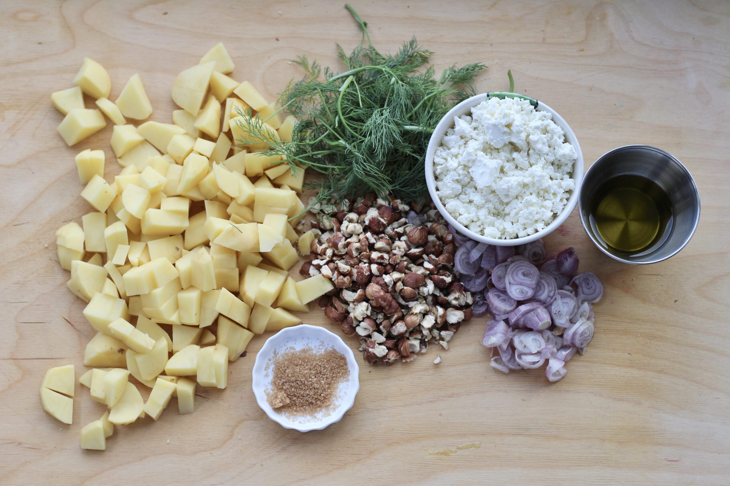 Fried potatoes ingredients