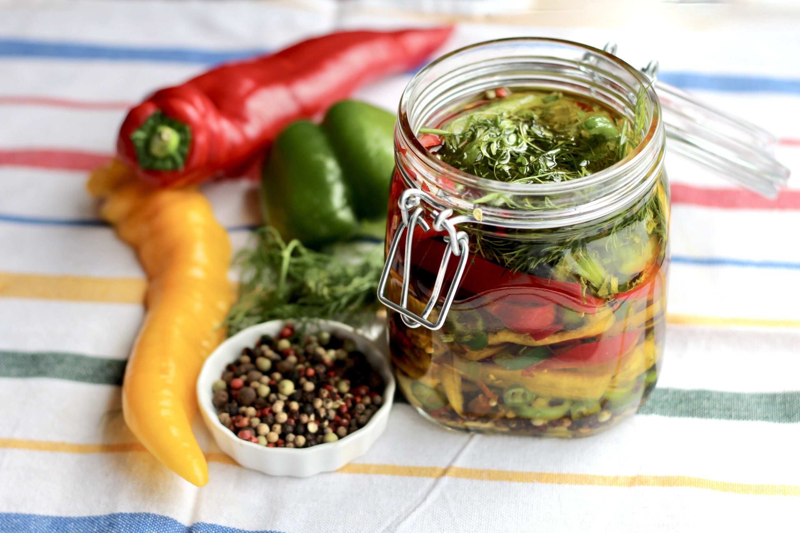 Homemade spicy vegetable oil