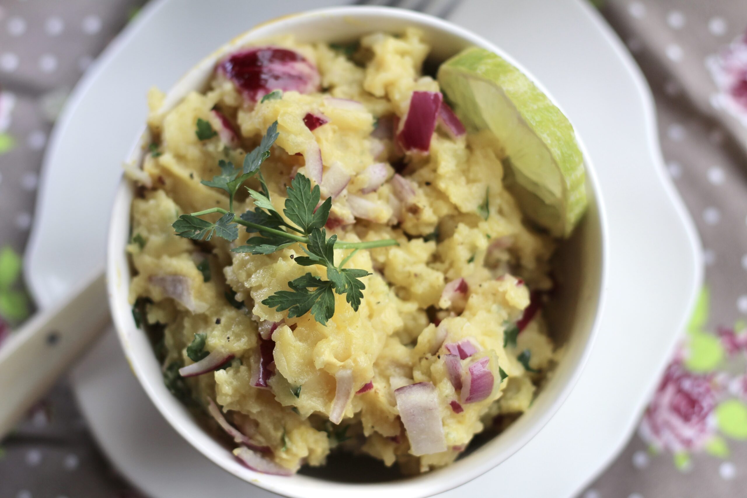 Hot Mustard Lime Potato Salad