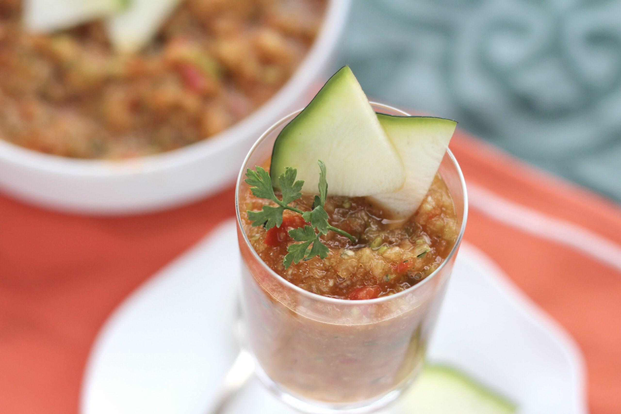 Spicy Zucchini Gochujang Gazpacho