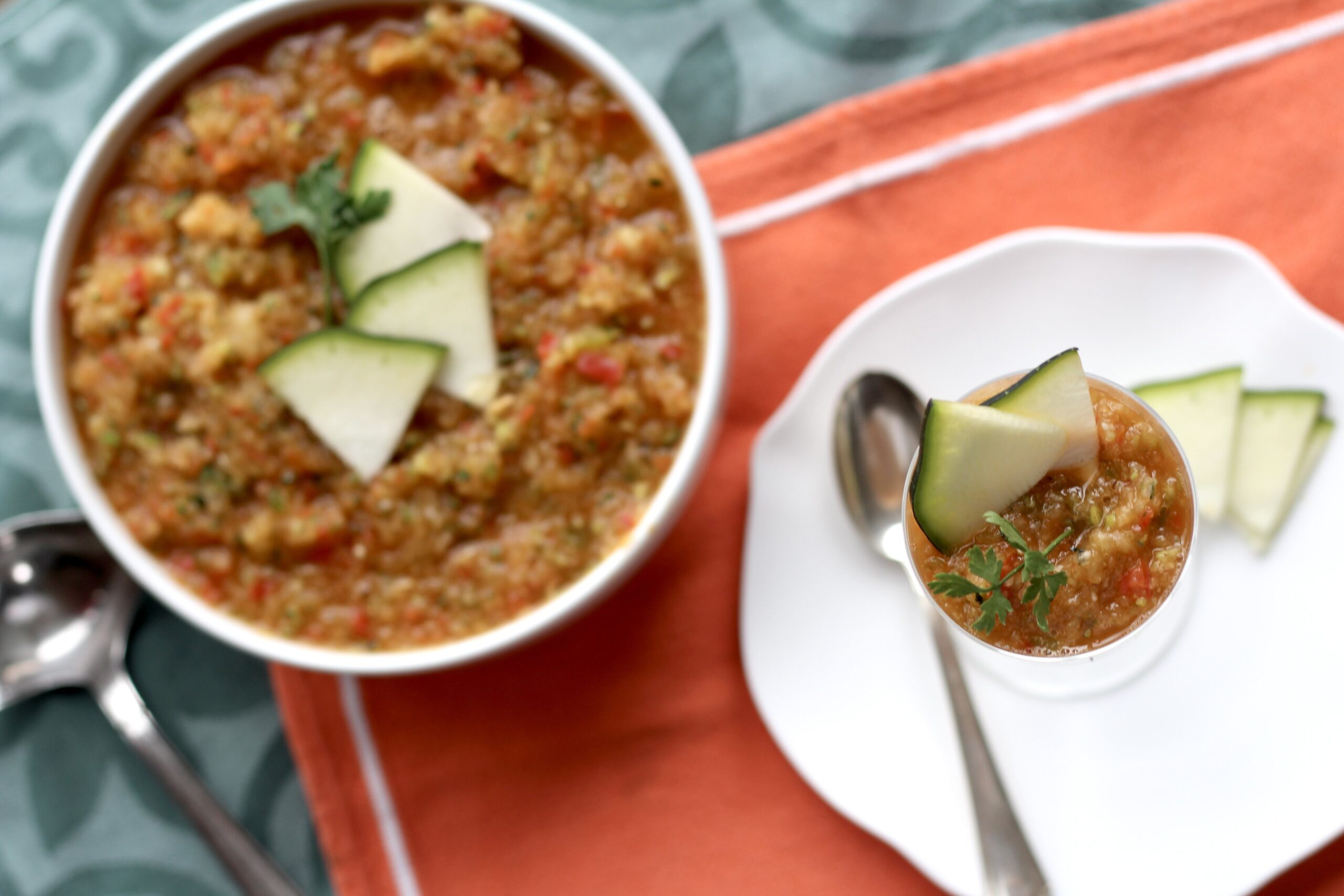 Spicy Zucchini Gochujang Gazpacho