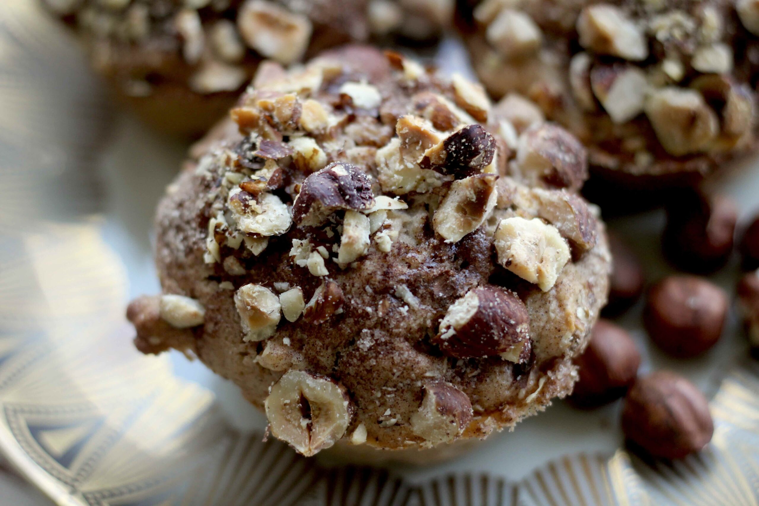 Apple Cinnamon Hazelnut Buttermilk Muffins