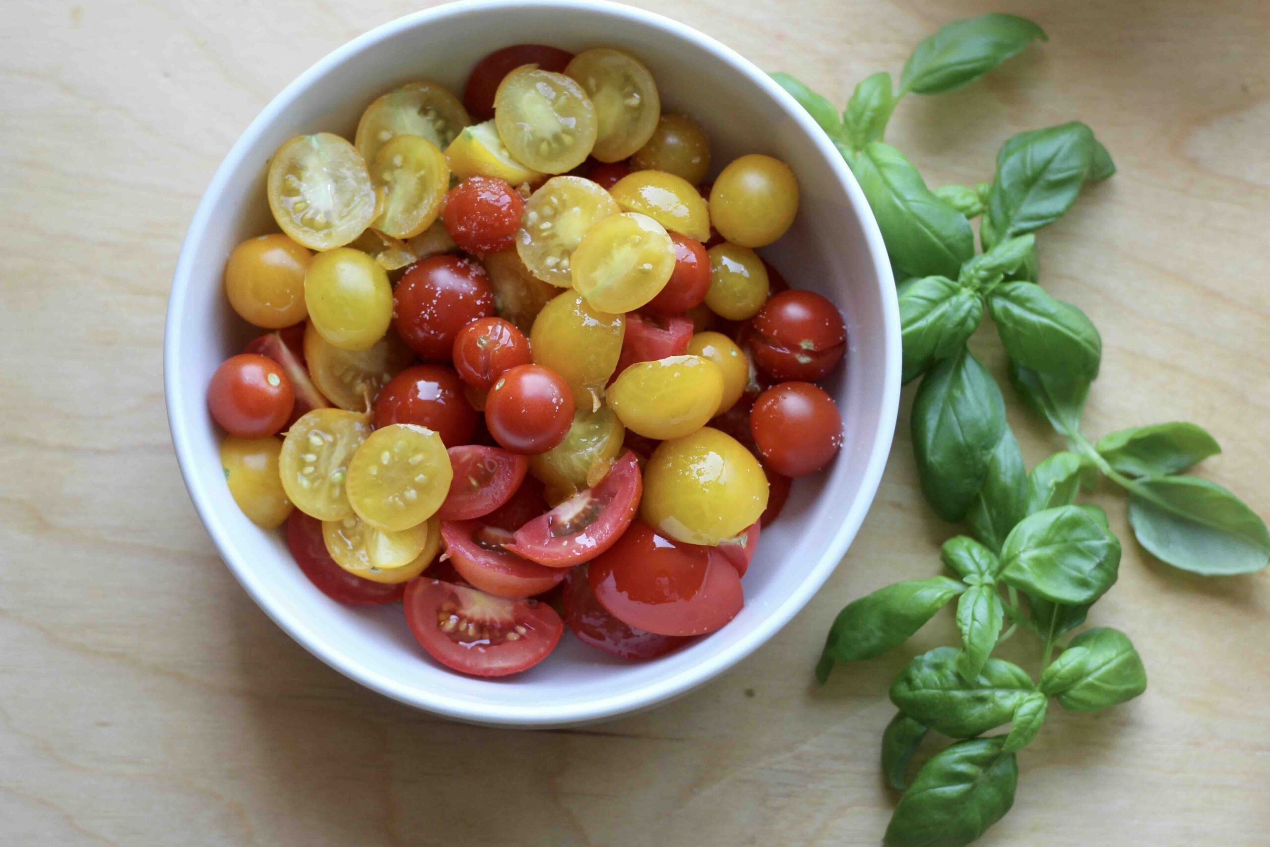 Tomatoes and Basil