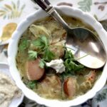 Horseradish Sauerkraut Bratwurst Soup