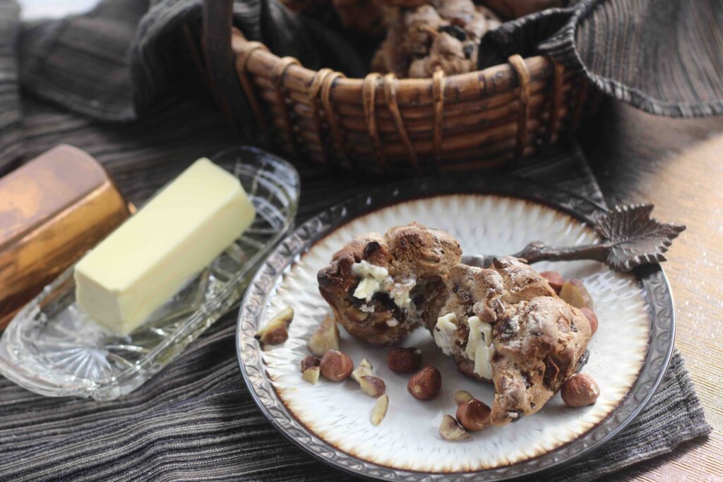 Chestnut Raisin Hazelnut Rolls