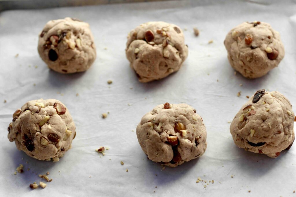 Chestnut Raisin Hazelnut Rolls