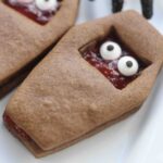 Halloween Coffin Linzer Cookies