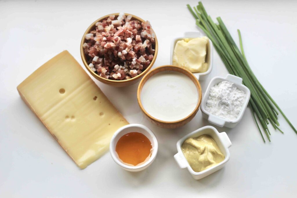 Mustard Cheese Soup ingredients