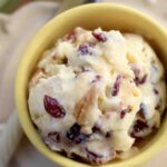 Pear Cranberry Marzipan Ice Cream