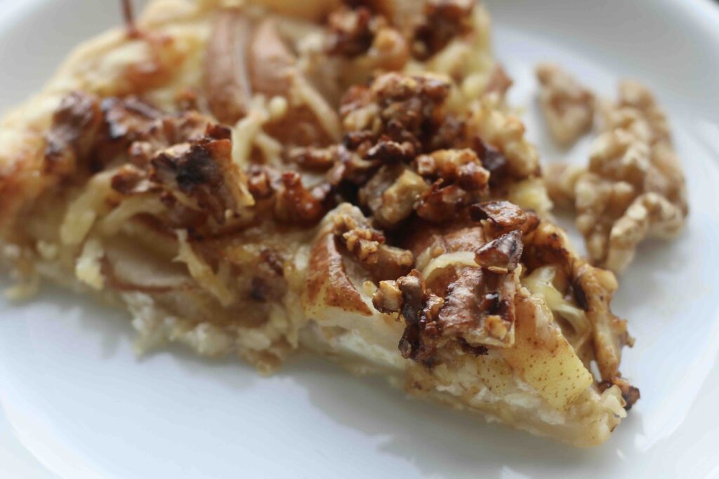 Pear Walnut Emmentaler Tart