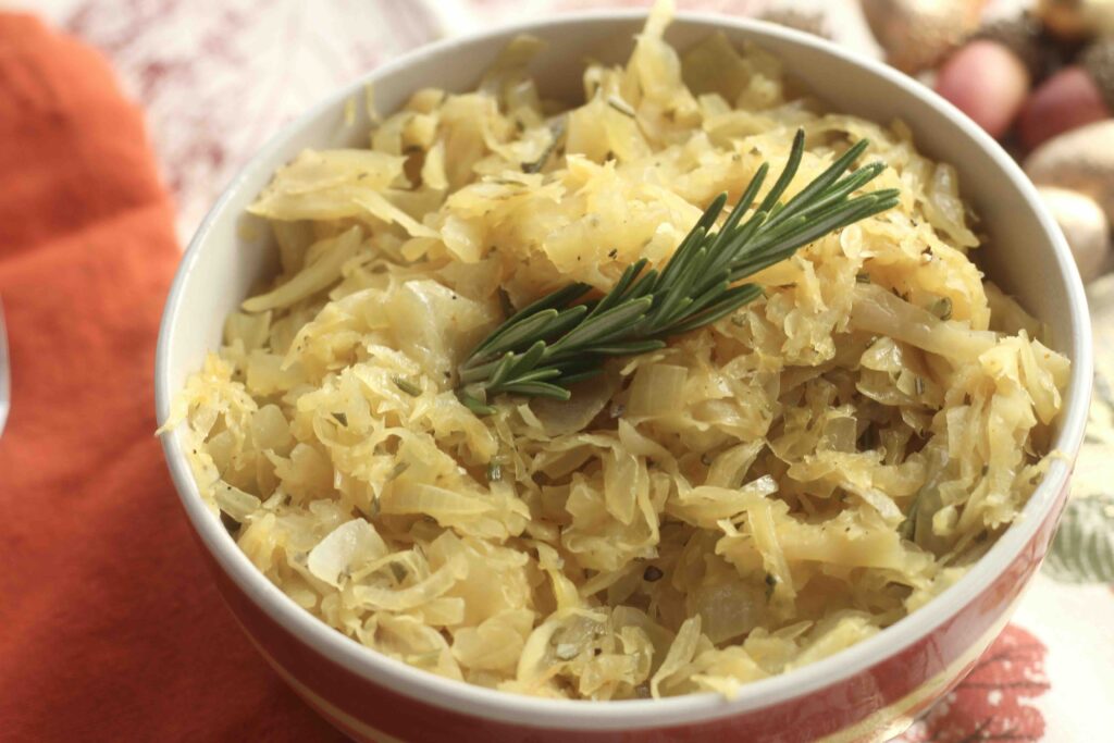 Rosemary Saffron Sauerkraut