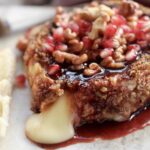 Walnut Pomegranate Fried Camembert