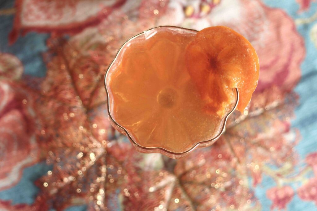 Persimmon Sparkling Orange Wine Punch