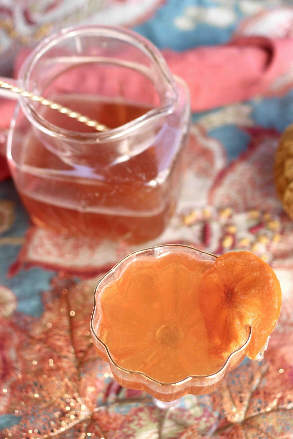 Persimmon SparklingOrange Wine Punch