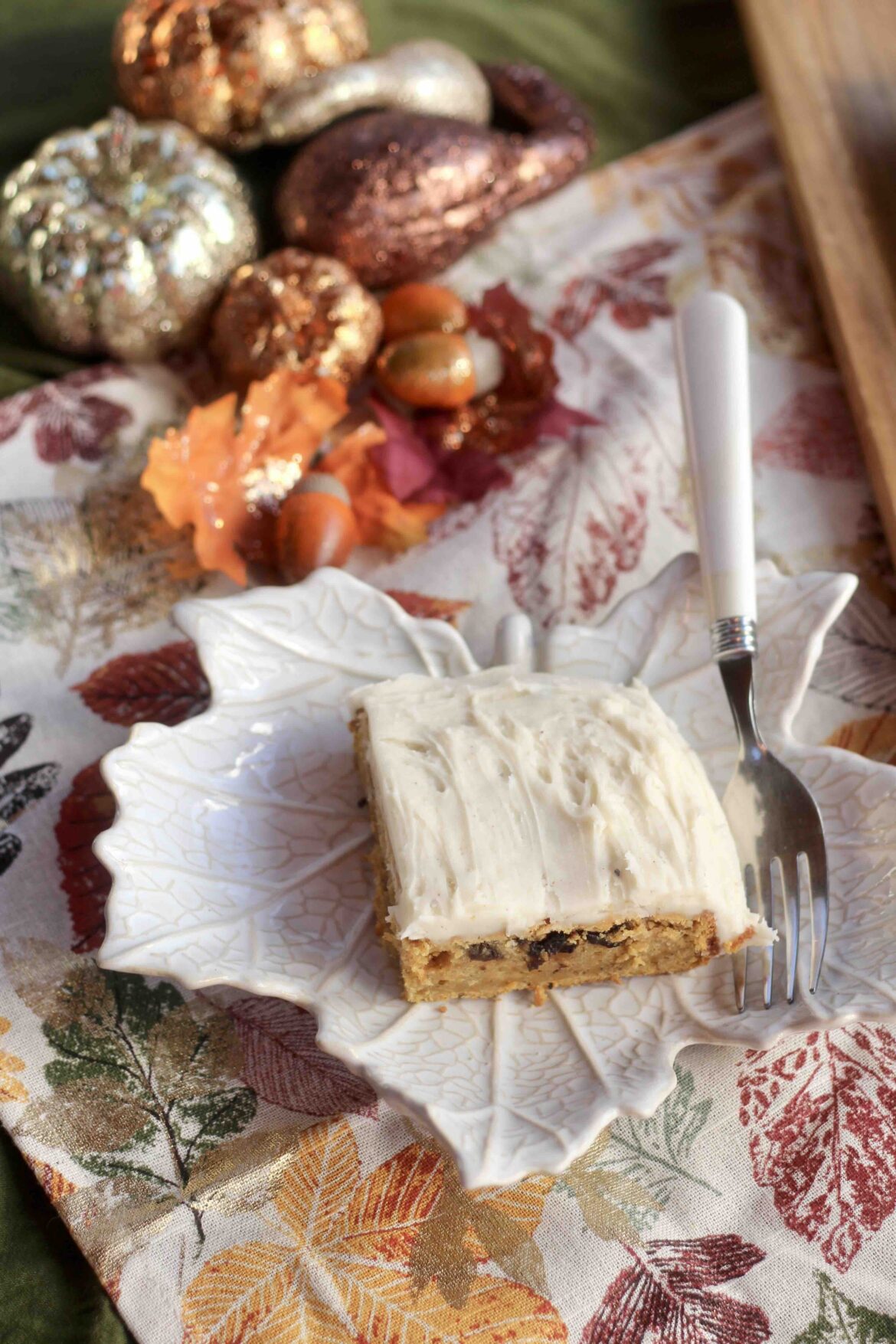 Sweet Potato Currant Cake with Cream Cheese Frosting