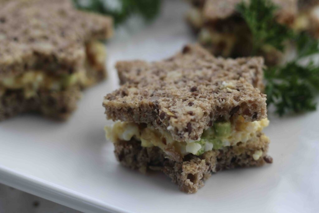 Caramelized Shallot Egg Salad Appetizer