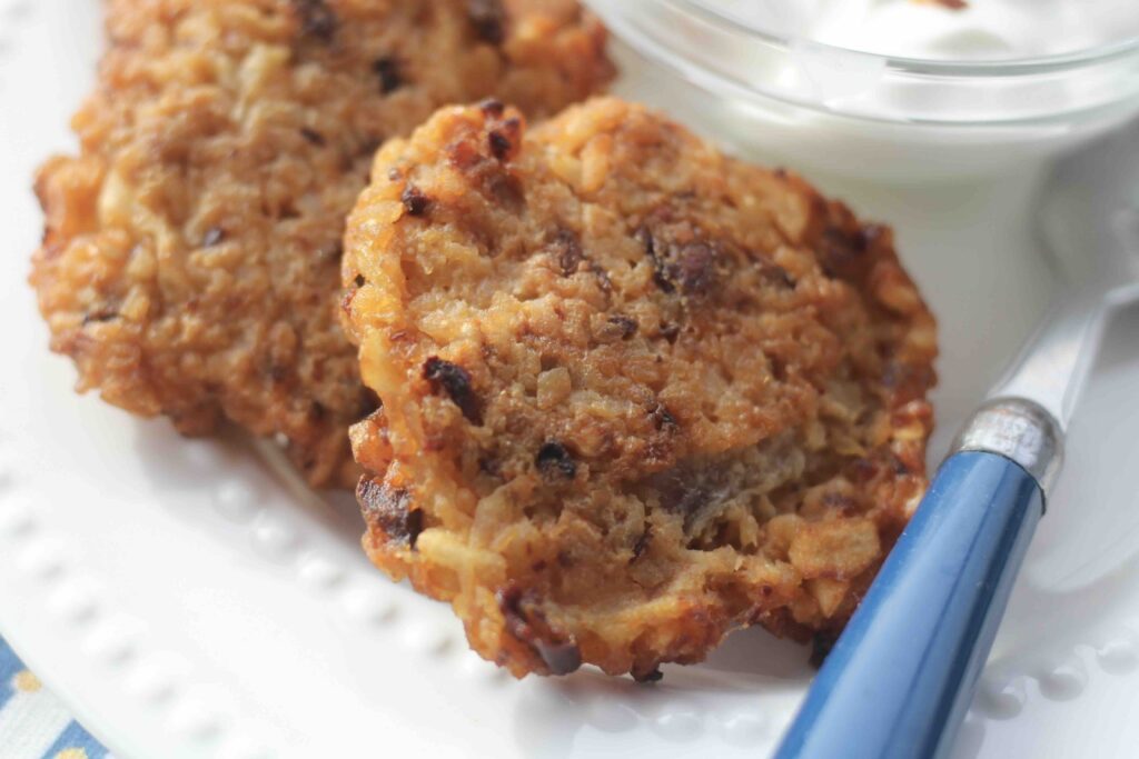 Chili Crisp Potato Latkes