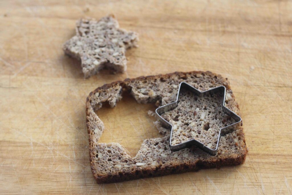 Star of David Shaped Bread