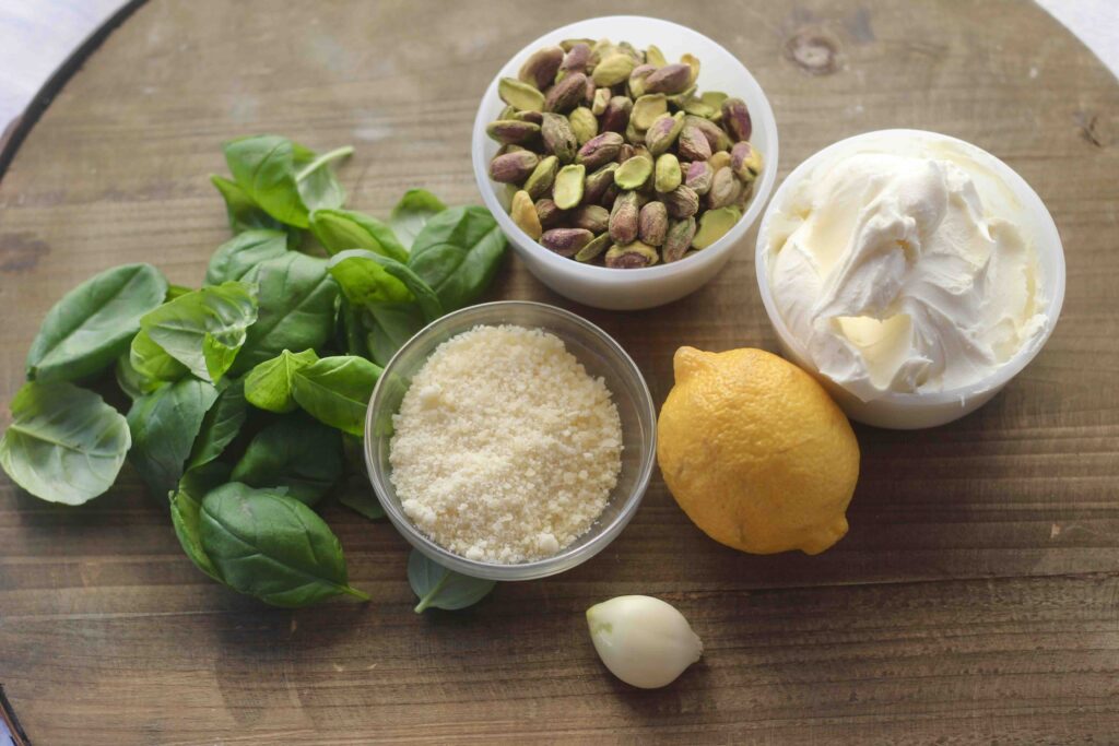  Pistachio Basil Mascarpone Spread Ingredients