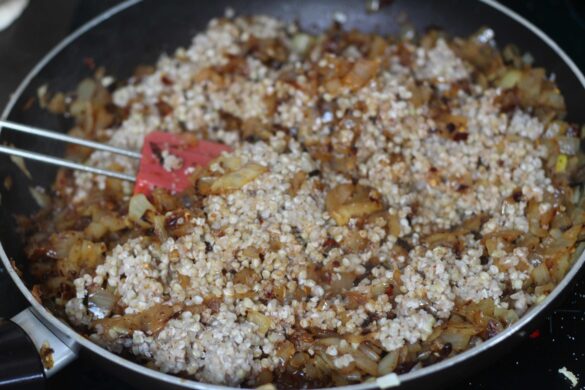 Chili Crisp Kasha Varnishkes