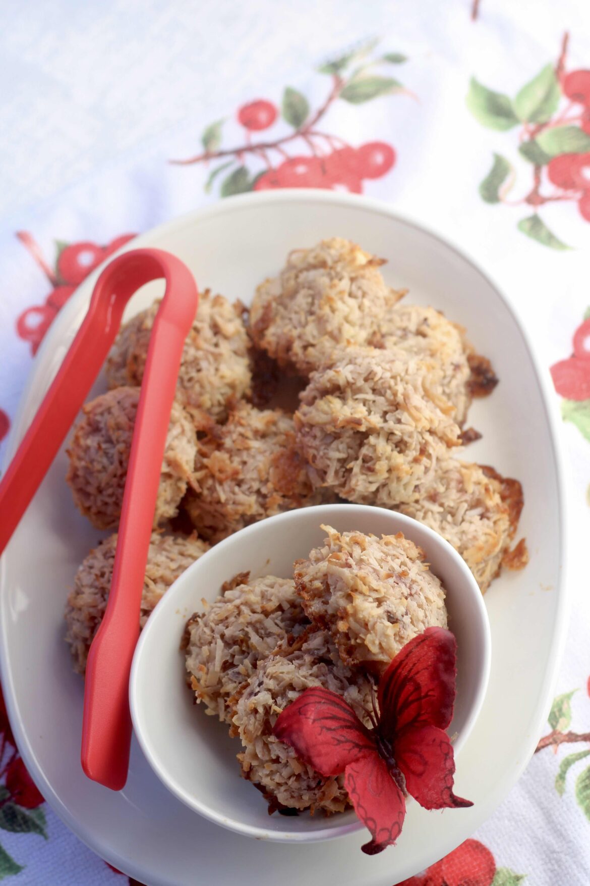 Morello Cherry Coconut Macaroons