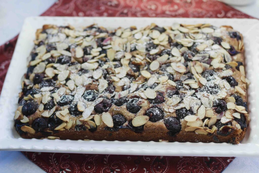 Amaretto Almond Cherry Cake