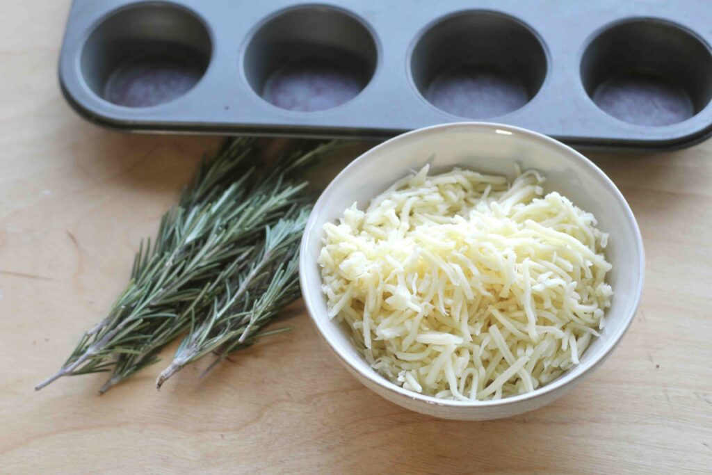 Fresh Rosemary and Shredded Emmental cheese