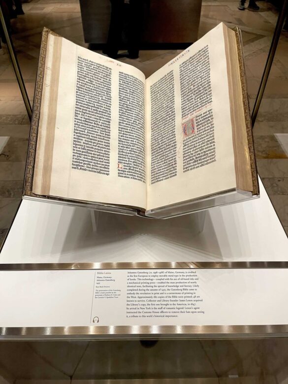 Gutenberg Bible NY Public Library