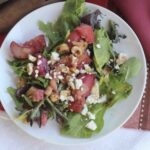 Rhubarb Feta Hazelnut Salad