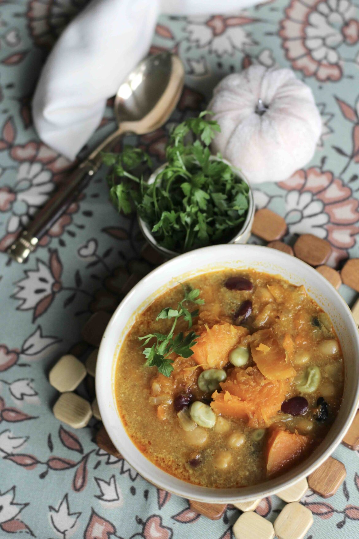 5 Bean Curry Butternut Soup