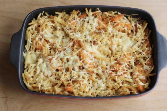 Cheesy-Pumpkin-Pork-Pasta Bake-4 Pumpkin Pork Pasta Bake