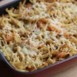 Cheesy Pumpkin Pork Pasta Bake
