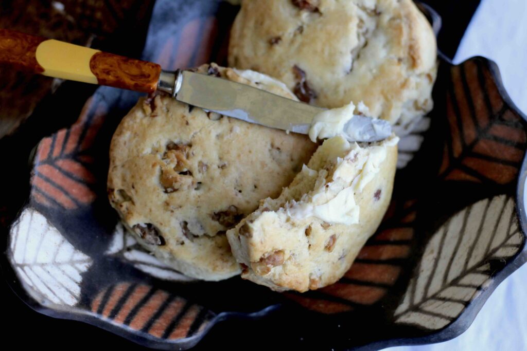 Chestnut Walnut Spelt Scones