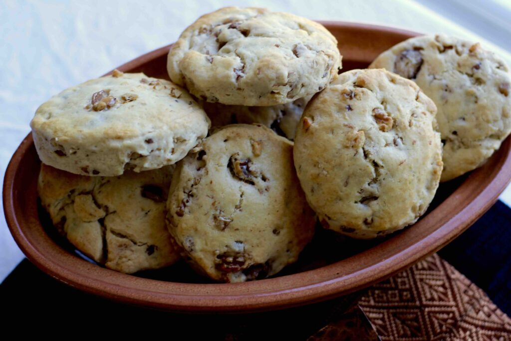 Chestnut Walnut Spelt Scones