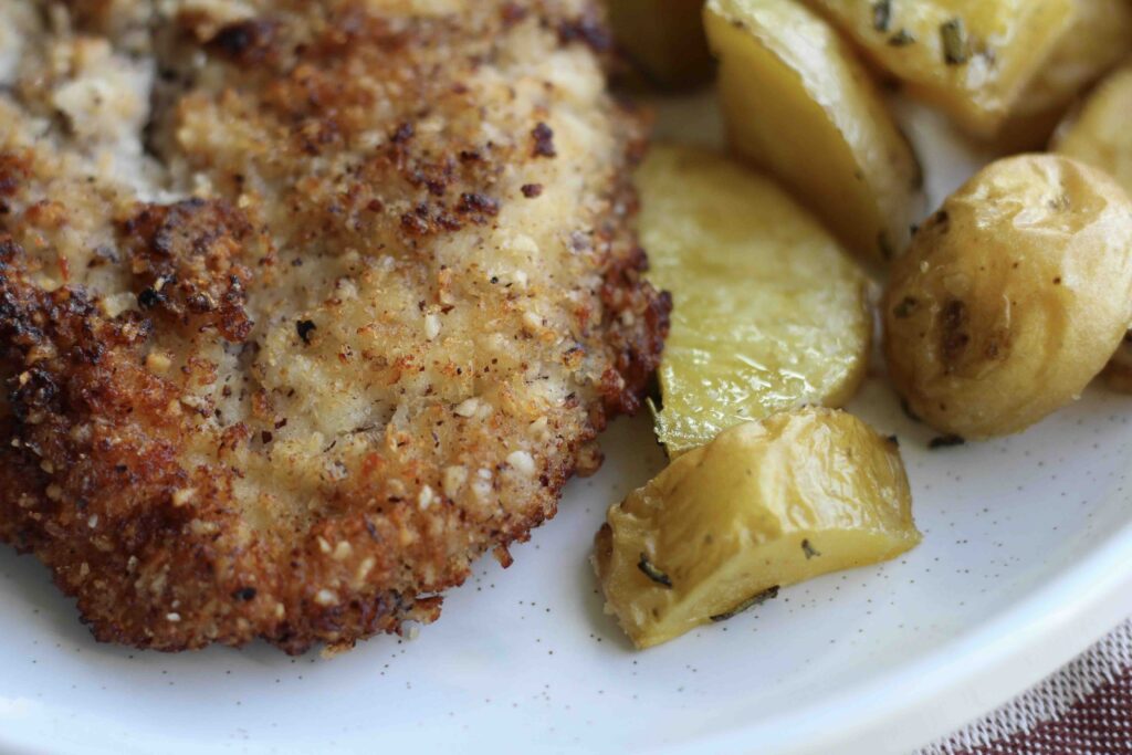 Crispy Hazelnut Chicken Schnitzel