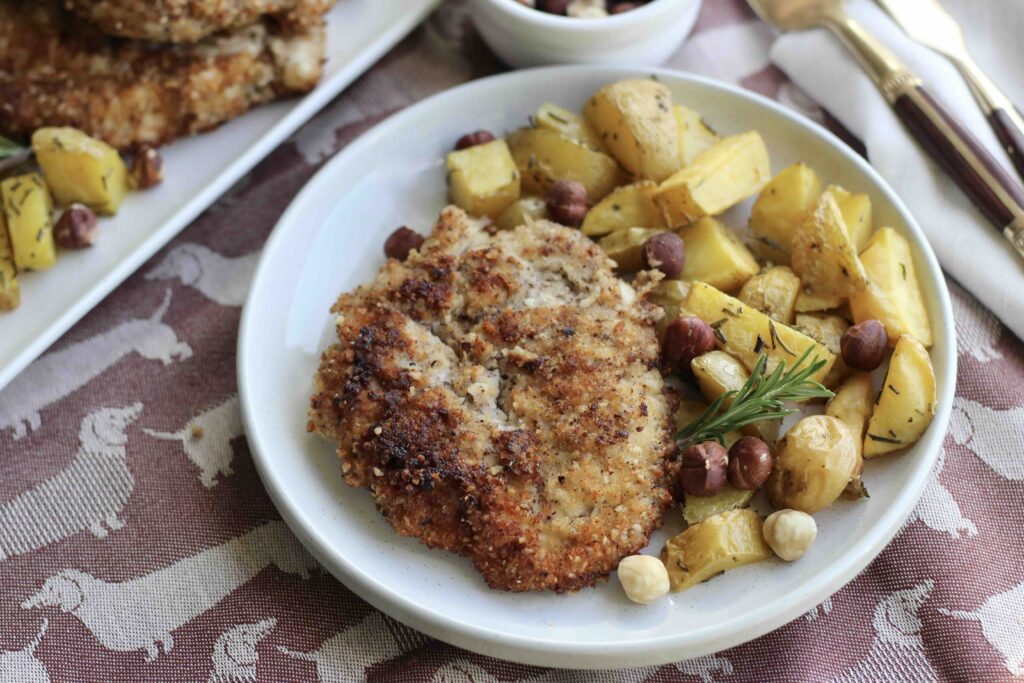 Crispy Hazelnut Chicken Schnitzel