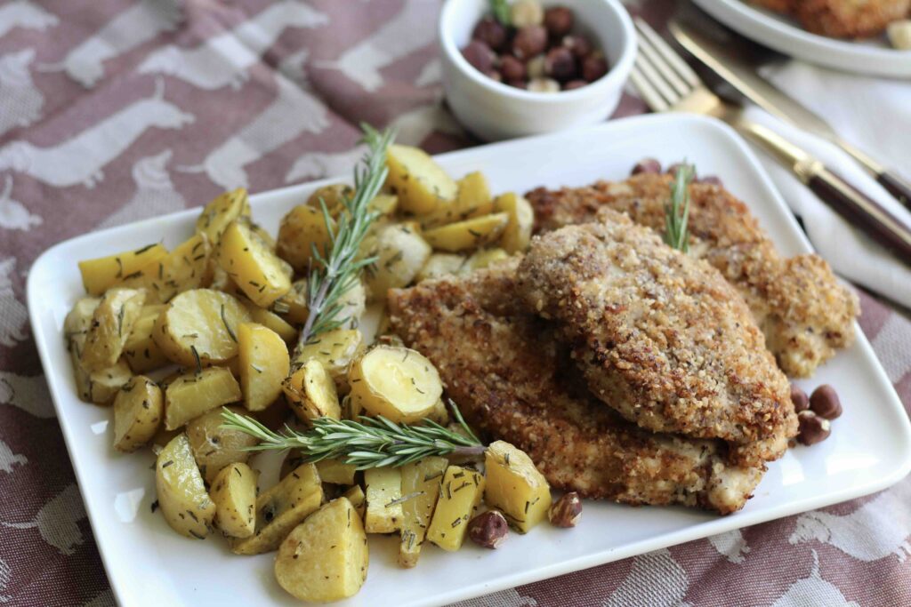 Crispy Hazelnut Chicken Schnitzel