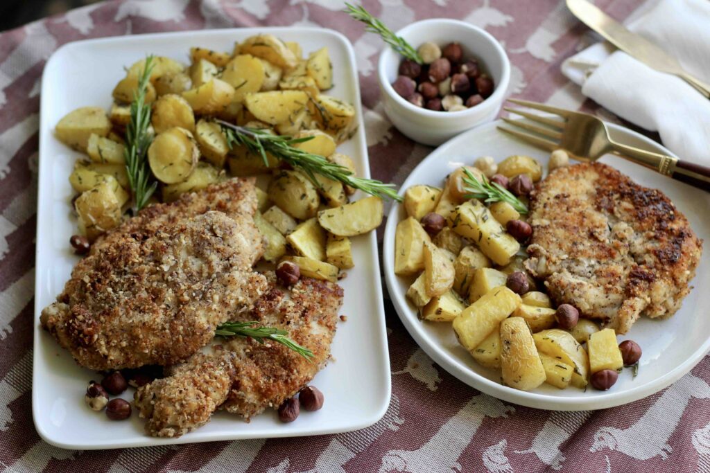 Crispy Hazelnut Chicken Schnitzel