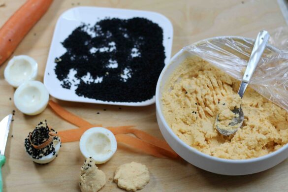 Witch Hat Deviled Eggs