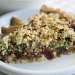 Plum Pistachio Marzipan Tart