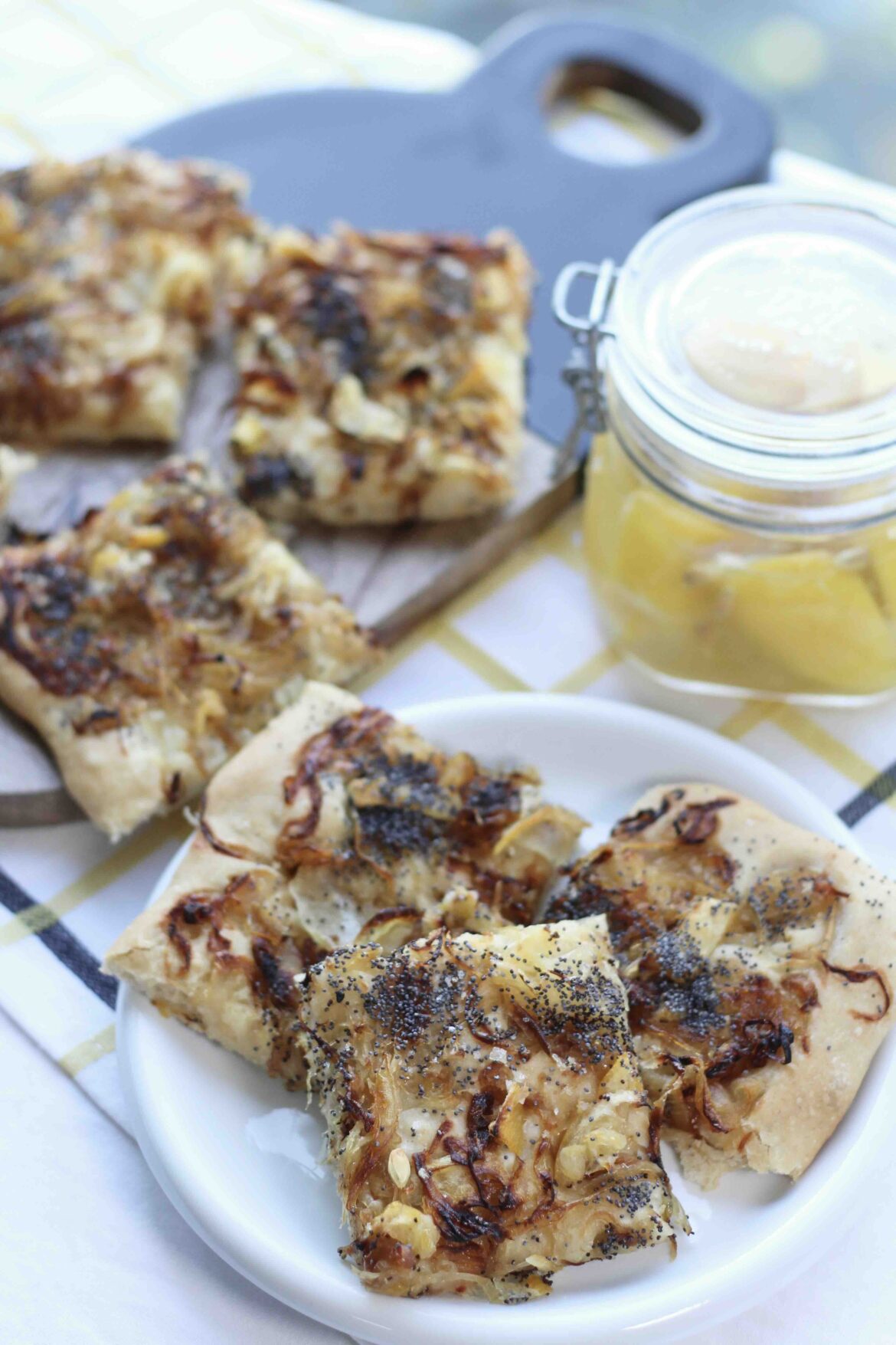Preserved Lemon Spelt Pletzl