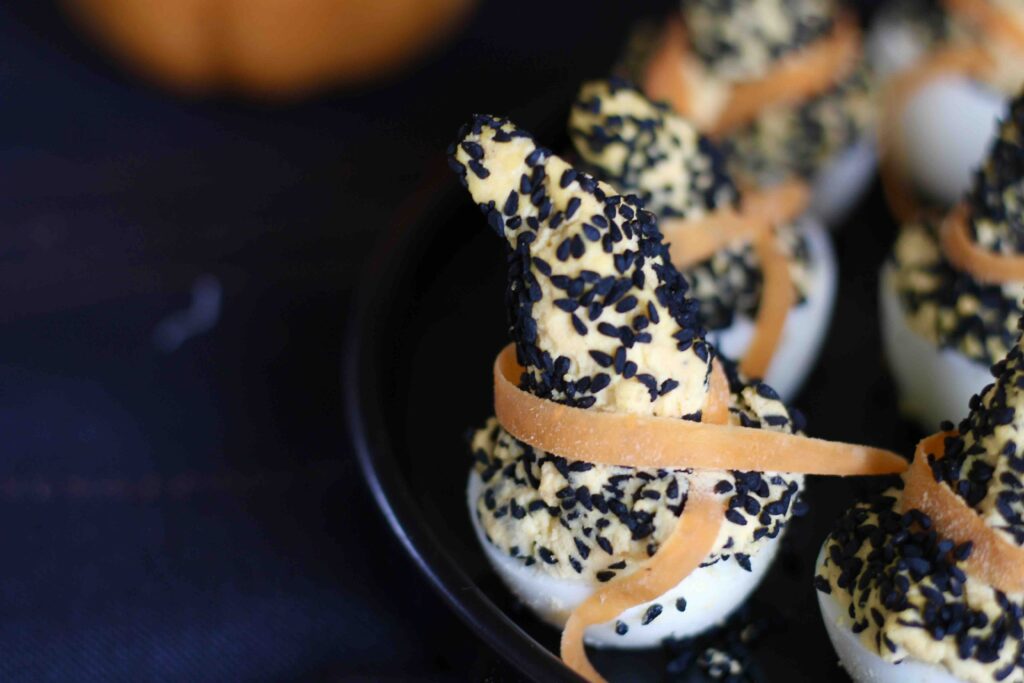 Witch Hat Deviled Eggs